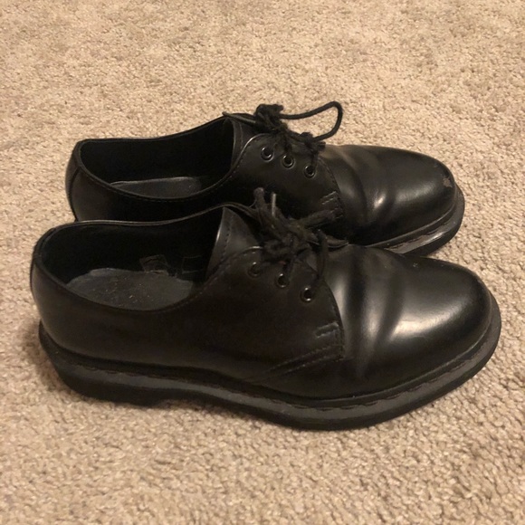 Doc martens vegan leather loafers all black